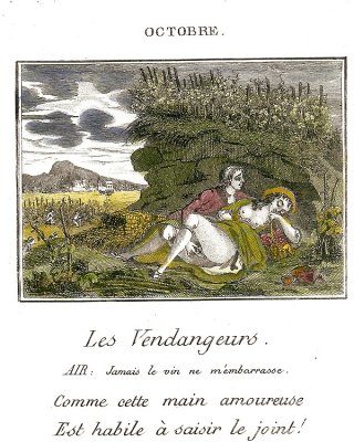 Erotic Calendar 15 - France C. 1760