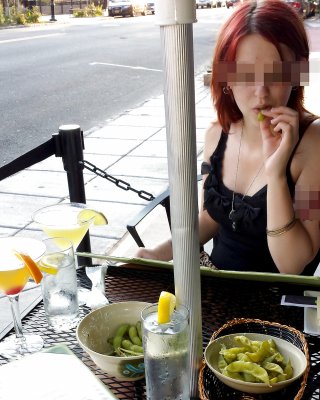 Meine Schlampe Freundin Straße Restaurant Zu Blinken. #38885056