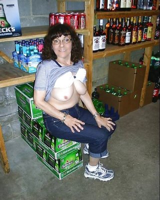 Slut Sandy Works At Our Local Liquor Store