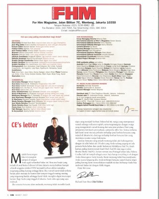 Zeitschrift - FHM Ausgabe Indonesien März 2007 #23936365