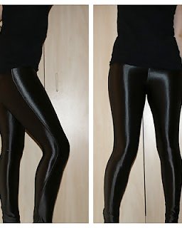 BLACK SPANDEX DISCO PANTS