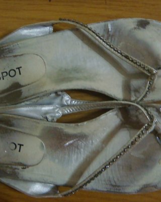Spot-Silber Pantoffel #39796250
