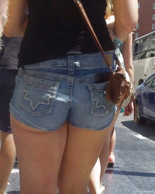 Tight Teen Ass & Butt Jean Shorts 