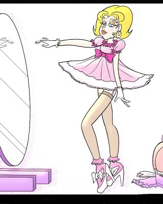 Sissy Cartoons Ball In Play