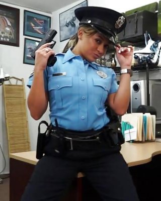 Latina Sexy Security Guard