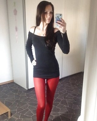 Sexy Nylon Leggings Mädchen #30213955