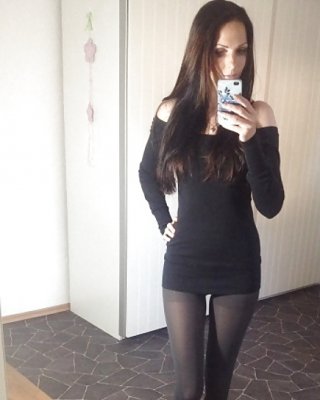 Sexy Nylon Leggings Mädchen #30213958