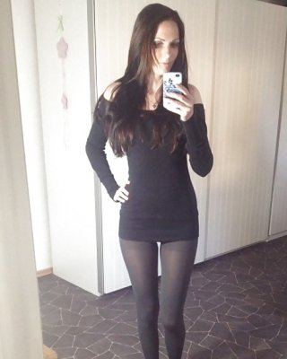 Sexy Nylon Leggings Mädchen #30213962