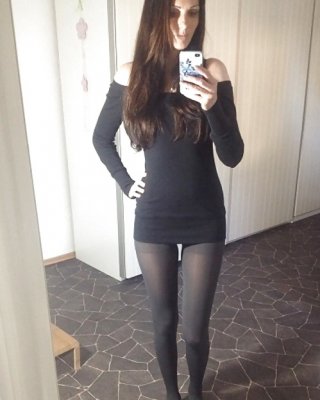 Sexy Nylon Leggings Mädchen #30213964