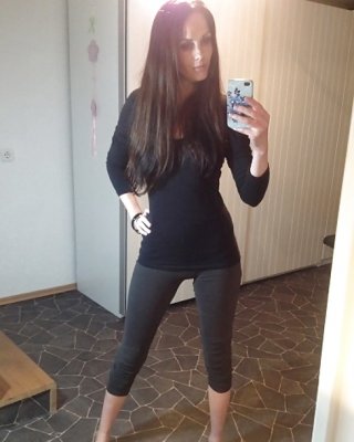 Sexy Nylon Leggings Mädchen #30213994