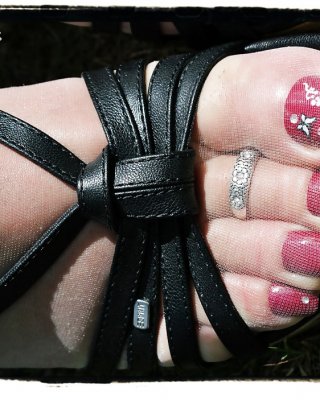 Meine Beine Und Füße Sandalen Strumpfhosen Kollektion 04 #36480523