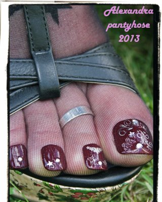Meine Beine Und Füße Sandalen Strumpfhosen Kollektion 04 #36480594