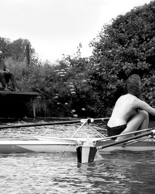 Naked Female Rowing-team