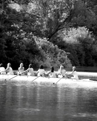 Naked Female Rowing-team