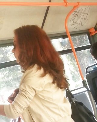 Spy Sexy Teens In Bus Romanian