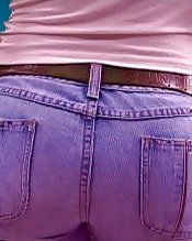 Weißes Mädchen Engen Jeans Arsch #36266436