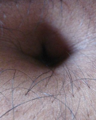 Indian Girl's Belly Button