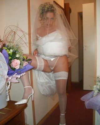 Hot Blonde Young German Amateur Wife In Her Wedding Dress