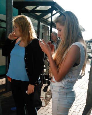 Londonperv's Candids 2014 - August vol 1 (At the Bus Stop) #33011090