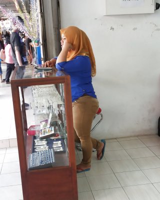 Malay- Hijab Tudung With Tight Pants