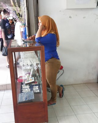 Malay- Hijab Tudung With Tight Pants