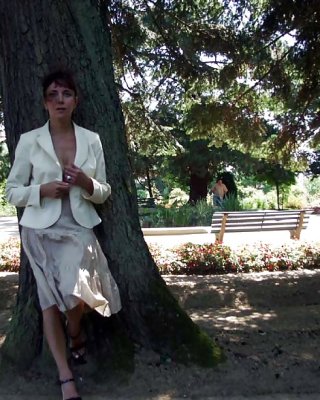 Französisch Nadine In Einem öffentlichen Park Zu Blinken 2005 #24666890