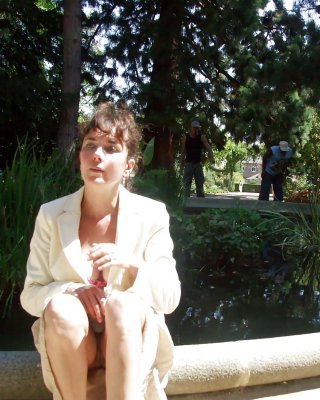 Französisch Nadine In Einem öffentlichen Park Zu Blinken 2005 #24666940