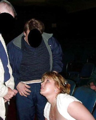 SlutWife At Adult Theater