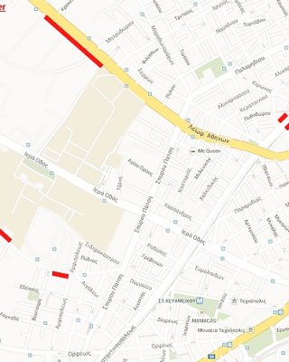 Geparkten Auto Blinken Punkte In Athen Zentrum Wichsen #27139979