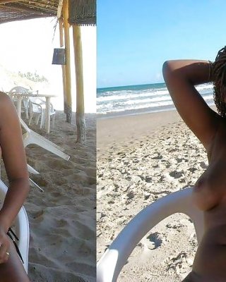 Schwarze Mädchen Am Strand: Nudisten Und Exhibitionisten #27816572