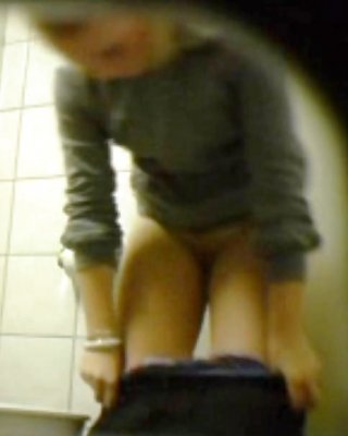 Blonde Teen Spy Toilet Shower Hidden Voyeur