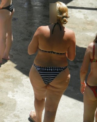 Candid Mature Bikini - Butt Voyeur - Beach Booty