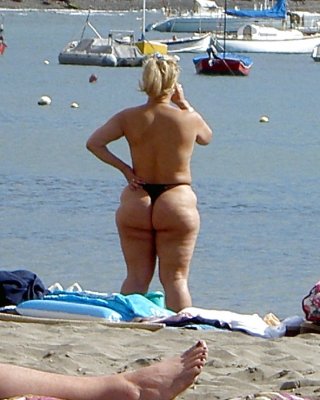 Candid Mature Bikini - Butt Voyeur - Beach Booty