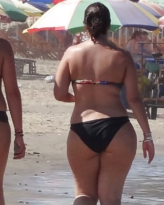 Candid Mature Bikini - Butt Voyeur - Beach Booty