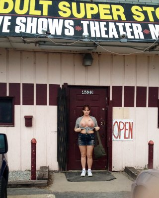 Wives Getting Freaky At The Adult Theater Or Bookstore