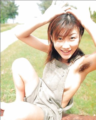 Asians Girls Showing Hairy Armpits