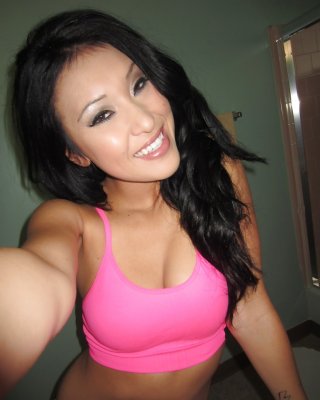 Asian Beauty Jayden Lee Taking Nude Self Shots As She Undresses