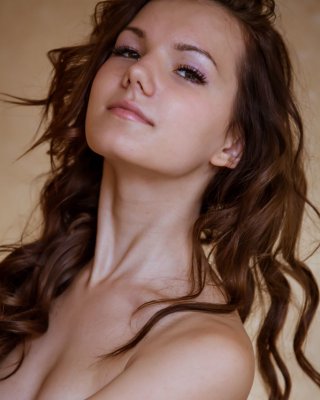 Skinny teen babe stripping off funky yoga pants for glamour photo shoot
 #50660181