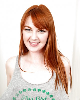 Older redhead Marie McCray slipping over hairy snatch and ass #54909141