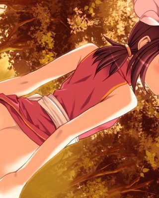 Junge zierliche Hentai-Studentinnen in engen Höschen und Röcken
 #69692979