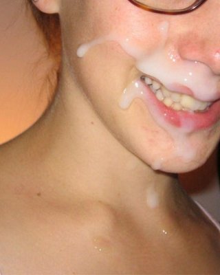 Real Amateur Girlfriends Taking Messy Facials