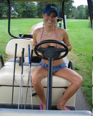 Melissa Midwest Goes Golfing Nude