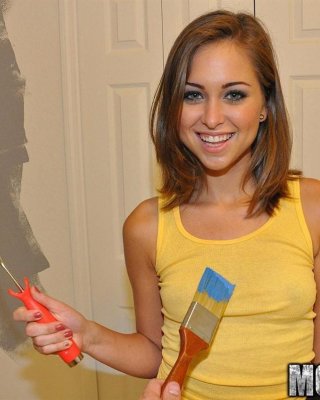 Riley Reid Gets Banged After Some Painting