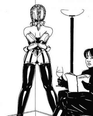 vintage female bondage and huge bound breast artwork #69662081