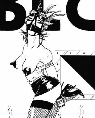 vintage female bondage and huge bound breast artwork #69662143