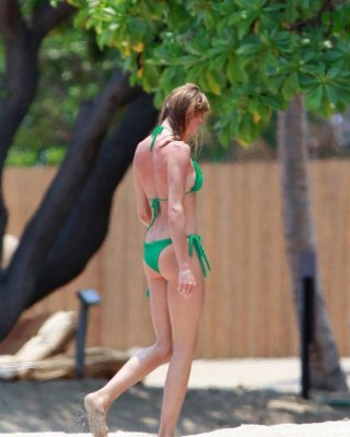 キャメロン・ディアスがプールで濡れたおっぱいを見せている写真
 #75394575