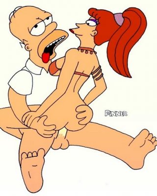 Marge mit harten Dildo bombardiert von Sperma spritzenden Schwanz
 #69648538