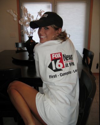 Melissa Midwest fox news and posing by a cruiser #67556504