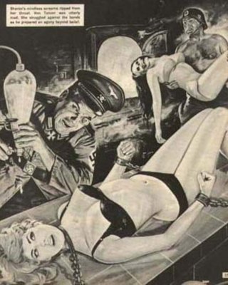 Extrem böse weibliche Bondage-Schmerz- und Fetisch-Kunstwerke
 #69648627
