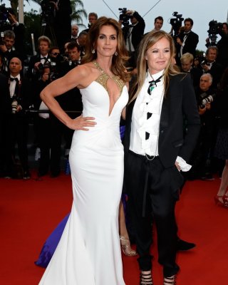 Cindy Crawford Showing Huge Cleavage At The 66th Annual Cannes Film Festival Ope